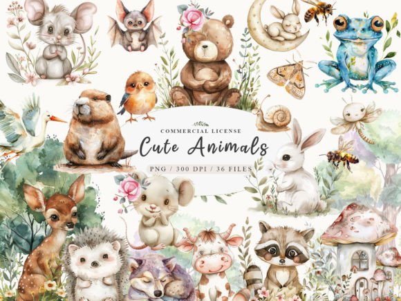 Download Woodland Animals Png, Cute Baby Animals - Woodland animals png Collection