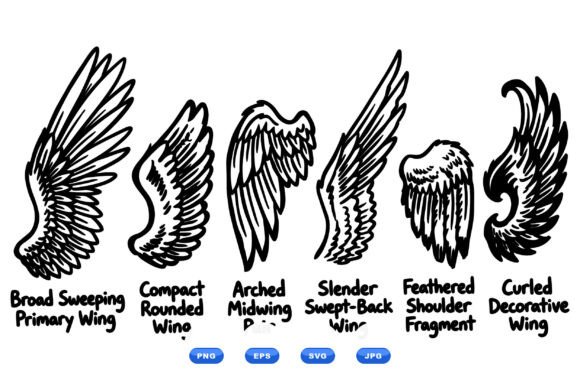 Download Angel Wing SVG Clipart Pack - Svg Collection