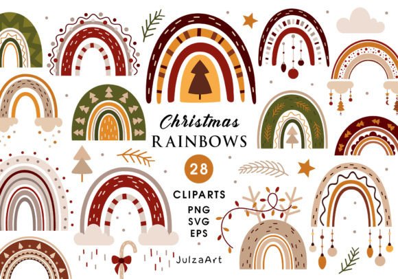 Download Christmas Rainbow Clipart, Rainbow Svg - Svg Collection