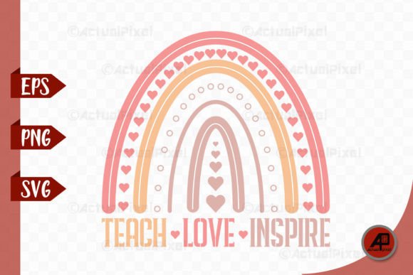 Download Teacher Boho Rainbow Png SVG Design - Svg Collection