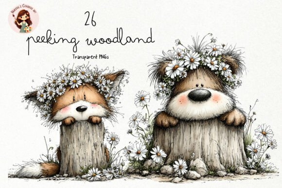 Download Peeking Woodland Animals PNG Clipart - Woodland animals png Collection