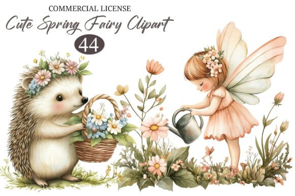 Download Cute Spring Fairy &amp; Woodland Animals Png - Woodland animals png Collection