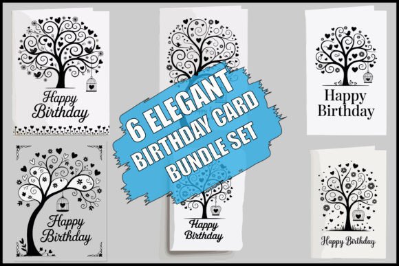 Download Elegant Birthday Card Bundle Set - Premium Resources