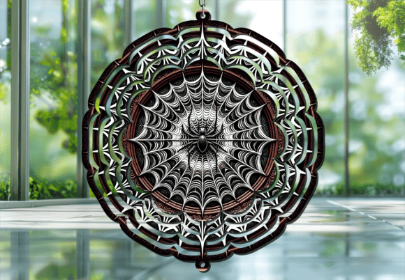 Download Gothic Halloween Spider Web Wind Spinner - Web Collection