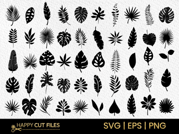 Download Tropical Leave Svg Bundle , Leaf Clipart - Svg Collection
